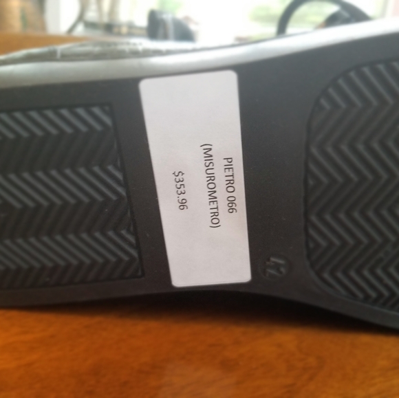 ITALIAN LEATHER EMBELLISHED CROC PRINT PIETRO 066 - Picture 8 of 11